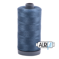 Aurifil 28wt Cotton Mako' 750m Spool - 1310 - Medium Blue Grey
