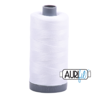 Aurifil 28wt Cotton Mako' 750m Spool - 2024 - White