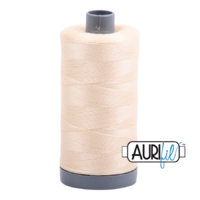 Aurifil 28wt Cotton Mako' 750m Spool - 2123 - Butter