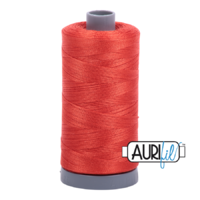 Aurifil 28wt Cotton Mako' 750m Spool - 2245 - Red Orange