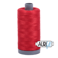 Aurifil 28wt Cotton Mako' 750m Spool - 2265 - Lobster Red