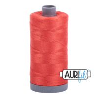 Aurifil 28wt Cotton Mako' 750m Spool - 2277 - Light Red Orange