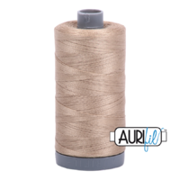 Aurifil 28wt Cotton Mako' 750m Spool - 2325 - Linen