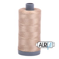 Aurifil 28wt Cotton Mako' 750m Spool - 2326 - Sand
