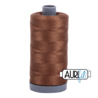 Aurifil 28wt Cotton Mako' 750m Spool - 2372 - Dark Antique Gold