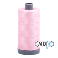 Aurifil 28wt Cotton Mako' 750m Spool - 2423 - Baby Pink