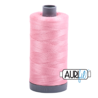Aurifil 28wt Cotton Mako' 750m Spool - 2425 - Bright Pink