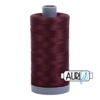 Aurifil 28wt Cotton Mako' 750m Spool - 2468 - Dark Wine