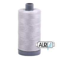 Aurifil 28wt Cotton Mako' 750m Spool - 2615 - Aluminium