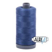 Aurifil 28wt Cotton Mako' 750m Spool - 2775 - Steel Blue