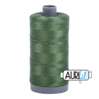 Aurifil 28wt Cotton Mako' 750m Spool - 2890 - Very Dark Grass Green
