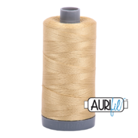 Aurifil 28wt Cotton Mako' 750m Spool - 2915 - Very Light Brass
