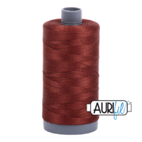 Aurifil 28wt Cotton Mako' 750m Spool - 4012 - Copper Brown
