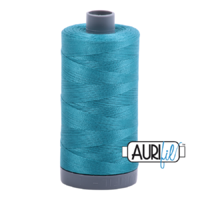 Aurifil 28wt Cotton Mako' 750m Spool - 4182 - Dark Turquoise