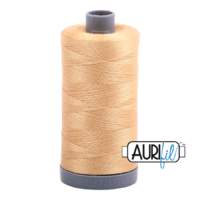 Aurifil 28wt Cotton Mako' 750m Spool - 5001 - Ocher Yellow