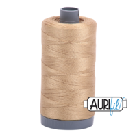 Aurifil 28wt Cotton Mako' 750m Spool - 5010 - Blond Beige