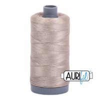 Aurifil 28wt Cotton Mako' 750m Spool - 5011 - Rope Beige