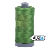Aurifil 28wt Cotton Mako' 750m Spool - 5018 - Dark Grass Green