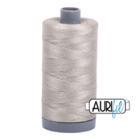 Aurifil 28wt Cotton Mako' 750m Spool - 5021 - Light Grey