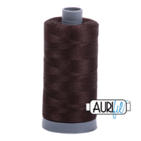 Aurifil 28wt Cotton Mako' 750m Spool - 5024 - Dark Brown