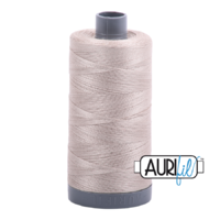 Aurifil 28wt Cotton Mako' 750m Spool - 6711 - Pewter