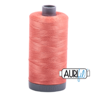 Aurifil 28wt Cotton Mako' 750m Spool - 6729 - Tangerine Dream