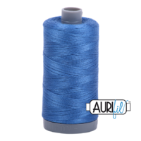 Aurifil 28wt Cotton Mako' 750m Spool - 6738 - Peacock Blue