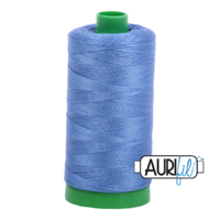Aurifil 40wt Cotton Mako' 1000m Spool - 1128 - Light Blue Violet