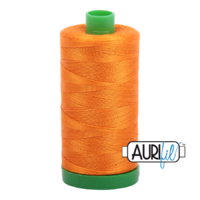 Aurifil 40wt Cotton Mako' 1000m Spool - 1133 - Bright Orange