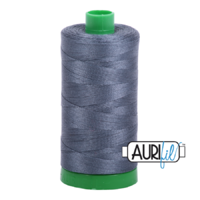 Aurifil 40wt Cotton Mako' 1000m Spool - 1158 - Medium Grey