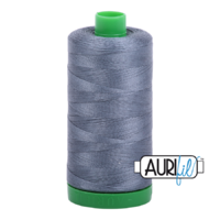 Aurifil 40wt Cotton Mako' 1000m Spool - 1246 - Dark Grey