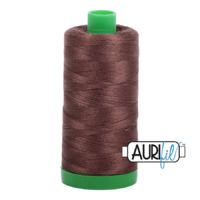 Aurifil 40wt Cotton Mako' 1000m Spool - 1285 - Medium Bark