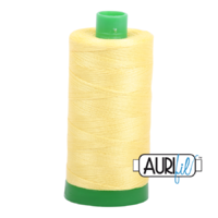 Aurifil 40wt Cotton Mako' 1000m Spool - 2115 - Lemon