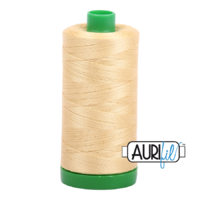 Aurifil 40wt Cotton Mako' 1000m Spool - 2125 - Wheat