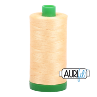 Aurifil 40wt Cotton Mako' 1000m Spool - 2130 - Medium Butter