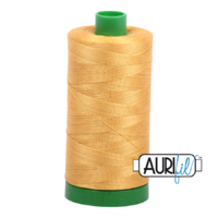 Aurifil 40wt Cotton Mako' 1000m Spool - 2132 - Tarnished Gold