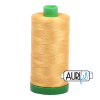 Aurifil 40wt Cotton Mako' 1000m Spool - 2134 - Spun Gold