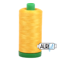 Aurifil 40wt Cotton Mako' 1000m Spool - 2135 - Yellow