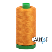Aurifil 40wt Cotton Mako' 1000m Spool - 2145 - Yellow Orange