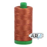 Aurifil 40wt Cotton Mako' 1000m Spool - 2155 - Cinnamon