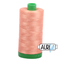 Aurifil 40wt Cotton Mako' 1000m Spool - 2215 - Peach