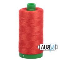 Aurifil 40wt Cotton Mako' 1000m Spool - 2245 - Red Orange