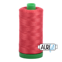Aurifil 40wt Cotton Mako' 1000m Spool - 2255 - Dark Red Orange
