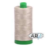 Aurifil 40wt Cotton Mako' 1000m Spool - 2324 - Stone