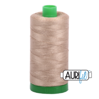 Aurifil 40wt Cotton Mako' 1000m Spool - 2325 - Linen