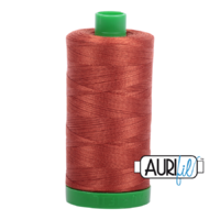 Aurifil 40wt Cotton Mako' 1000m Spool - 2350 - Copper
