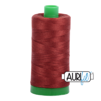 Aurifil 40wt Cotton Mako' 1000m Spool - 2355 - Rust