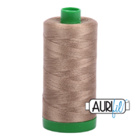 Aurifil 40wt Cotton Mako' 1000m Spool - 2370 - Sandstone