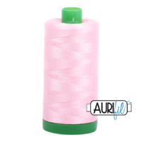 Aurifil 40wt Cotton Mako' 1000m Spool - 2423 - Baby Pink