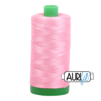 Aurifil 40wt Cotton Mako' 1000m Spool - 2425 - Bright Pink